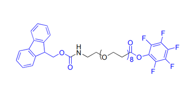 Fmoc-N-amido-PEG8-TFP-Ester