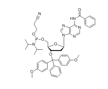gelbes Pulver sequenzspezifische Erkrankungen des Menschen DMT-dA(Bz)-CE Reverse Phosphoramidite